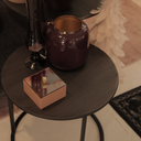 Scatola portagioie artigianale Tatamama in specchio su tavolino