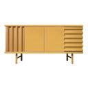 Mobile contenitore B-SIDE Sideboard 2 Ante vista frontale colore giallo senape