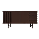 Mobile contenitore B-SIDE Sideboard 2 Ante vista frontale colore marrone