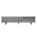Mobile contenitore arredamento B-SIDE Sideboard vista frontale colore grigio chiaro