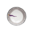 Insalatiera piatti Fortuna in ceramica con decorazione viola