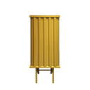 Mobile contenitore Curl Cabinet 1 anta vista frontale colore giallo