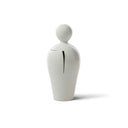 Scultura decorativa Da colore bianco vista frontale