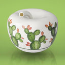 Mela Peace and Love home decor con simboli colorati su sfondo blu