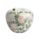 Mela decor Ortensia, salvadanaio decorativo floreale per home decor