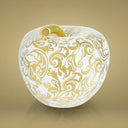 Mela luxury con riccioli finitura oro decorazione casa