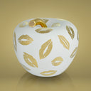 Salvadanaio a forma di mela Baci oro 24K realizzato a mano