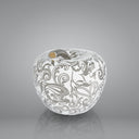 Salvadanaio a forma di mela con riccioli realizzato a mano