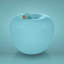 Home decor accessori casa Mela Monocolor Finish Lucido azzurro salvadanaio in ceramica