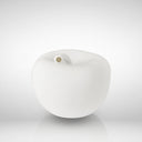 Home decor accessori casa Mela Monocolor Finish Lucido bianco salvadanaio vista laterale