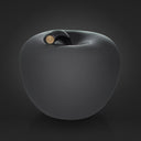 Mela Monocolor Finish Lucido nero salvadanaio in ceramica