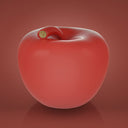 Home decor accessori casa Mela Monocolor Finish Lucido rosso salvadanaio in ceramica