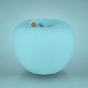 Salvadanaio Mela Monocolor Finish Seta azzurro chiaro, finitura vellutata