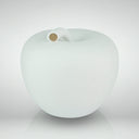 Mela Monocolor Finish Seta bianco latte, accessorio home decor minimal