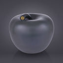 Mela Monocolor Finish Seta grigio antracite, salvadanaio decorativo a forma di mela