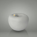 Mela Monocolor Finish Seta bianco opaco, salvadanaio decorativo a forma di mela