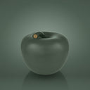 Mela Monocolor Finish Seta verde scuro, salvadanaio di design