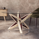 Tavolo da pranzo Narni XL con base artistica protagonista dell’ambiente