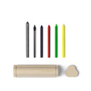 Astuccio di design portatile TRILOcase Ego Undesign con pennarelli e refill – vista frontale