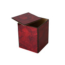 Scatola di design Tatamama in specchio artigianale colore rosso vista prodotto