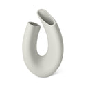 Vaso Anemone decorativo in gres porcellanato colore beige chiaro