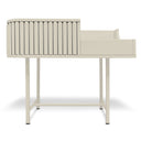 Console per giradischi VYC Vinyl Case finitura beige vista frontale