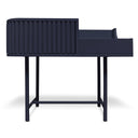 Console per giradischi VYC Vinyl Case finitura blu notte vista frontale