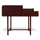 Console per giradischi VYC Vinyl Case finitura marrone scuro vista frontale