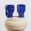 Vaso decorativo in ceramica Lui & Lei Caltagirone colore blu