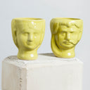 Vaso decorativo in ceramica Lui & Lei Caltagirone colore verde