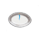 Dettaglio bordo del piatto da portata ovale Fortuna