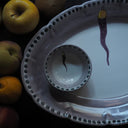 Piatto da portata ovale Fortuna con finitura artigianale