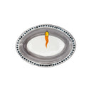 Dettaglio interno del piatto da portata ovale Fortuna