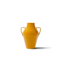 Vaso in ceramica di design Quartara colore giallo vista frontale
